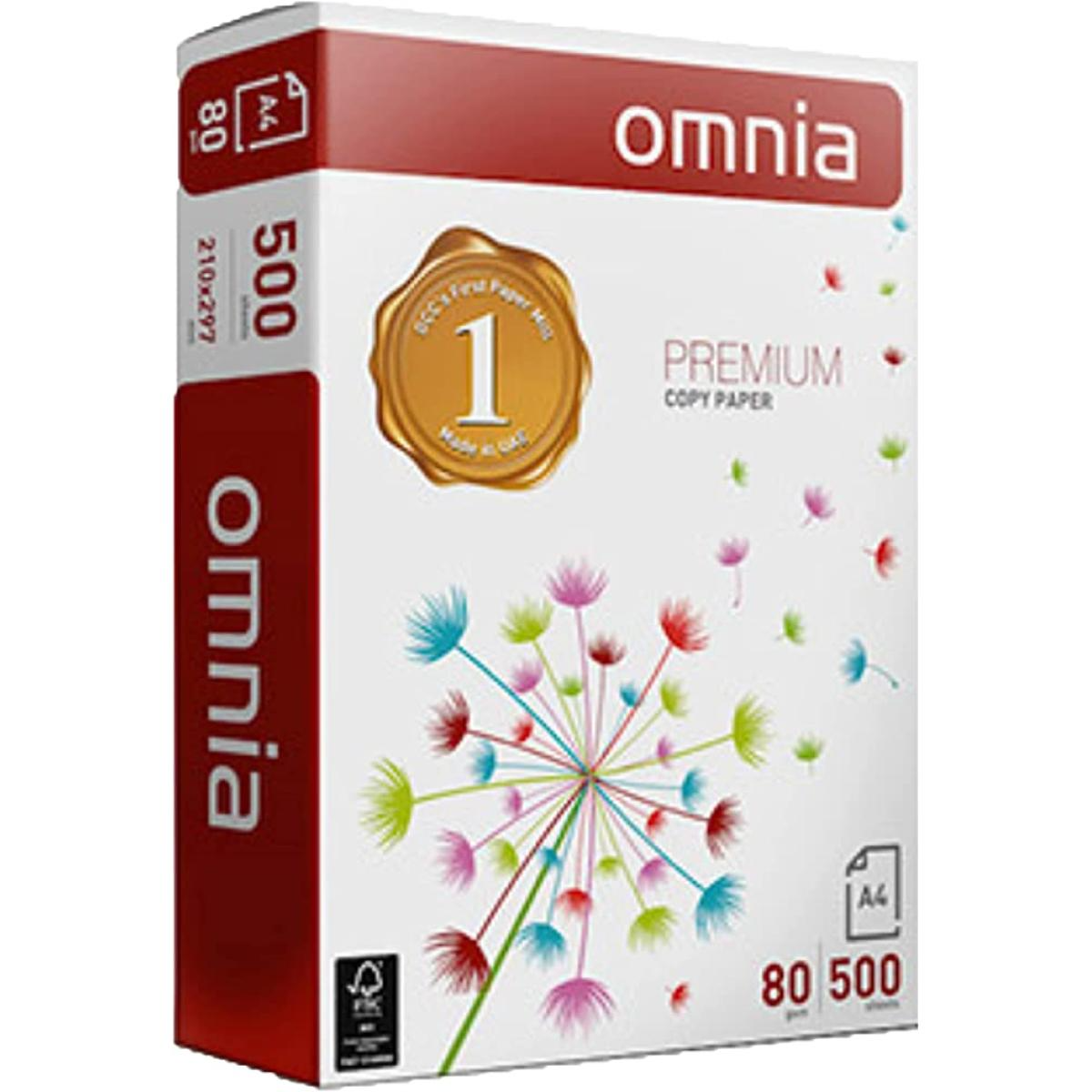 Omnia Premium 500 Sheet Copy Paper (80gr) Omnia Premium 500 Sheet Copy Paper (80gr)